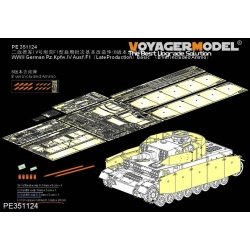 PE for WWII German Pz.Kpfw.IV Ausf.F1（LateProduction）Basic（For TAMIYA 35374), 351124A, VOYAGERMODEL 1/35