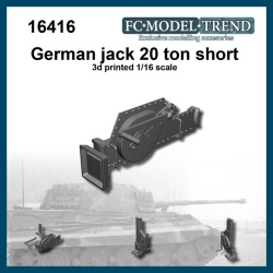 FC MODEL TREND 16416, German 20 ton jack short, 3d printed, 1/16 SCALE