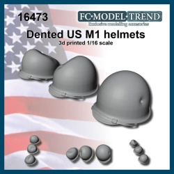 FC MODEL TREND 16473, US WWII dented helmets, 3d printed, 1/16
