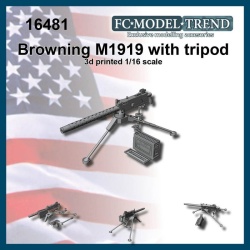 FC MODEL TREND 16481, Browning M1919 with tripod, 3d printed, 1/16