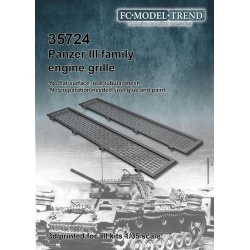 FC MODEL TREND 35724 , Panzer III grilles, 3d printed for ALL kits, 1/35