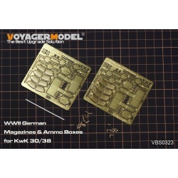 VBS0323,WWII German Magazines & Ammo Boxes for Flak 30/38（GP), VOYAGERMODEL 1/35