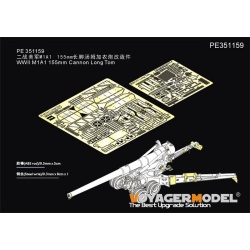 PE351159, WWII M1A1 155mm Cannon Long Tom Basic (For AFV), 1:35, VOYAGERMODEL