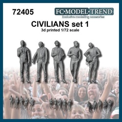 FC MODEL TREND 72405, Civilians 1 3d printed, 1/72 Scale
