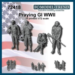 FC MODEL TREND 72418 , Praying GI soldiers , 3d printed, 1/72 Scale