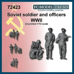 FC MODEL TREND 72423, Soviet soldiers, set 1 , 3d printed, 1/72 Scale