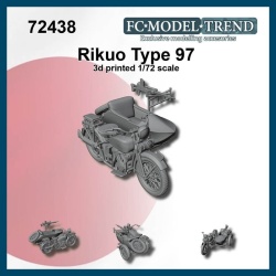 FC MODEL TREND 72438, Rikuo Type 97 with sidecar, 3d printed , 1/72