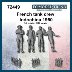 FC MODEL TREND 72449, French tank crew, Indochina 1950, 3d printed , 1/72