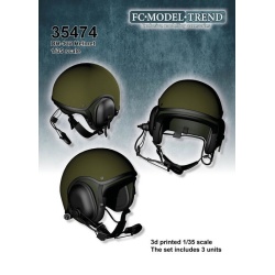 FC MODEL TREND 35474, DH-132 helmet (3 Pcs.), 3d printed, 1/35