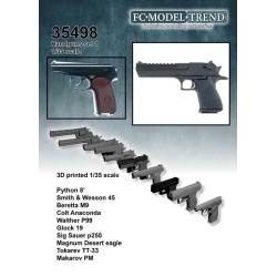 FC MODEL TREND 35498, Hand guns (10 Pcs.) , 3d printed, 1/35