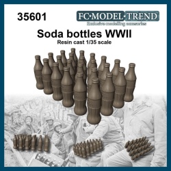 FC MODEL TREND 35601, WWII soda bottles and crates, 3d printed, 1/35