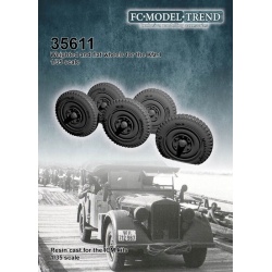 FC MODEL TREND 35611, Weighted wheels for Kfz.1, resin cast for ICM kits, 1/35