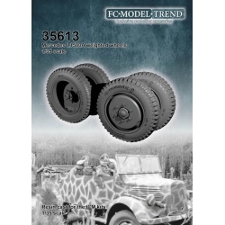 FC MODEL TREND 35613,Mercedes L1500A weighted wheels3d printed for Miniart, 1/35