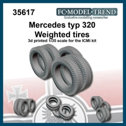 FC MODEL TREND 35617, Mercedes typ 320, weighted tires, 3d printed for ICM, 1/35