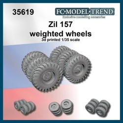 FC MODEL TREND 35619, Zil-157 weighted wheels, 3d printed for Trumpeter ki, 1/35