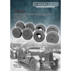 FC MODEL TREND 35680,Rolls Royce Mk1 1920 weighted desert wheel,Resin cast, 1/35