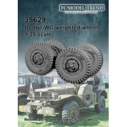 FC MODEL TREND 35629, Dodge WC weighted wheels, Resin cast for AFV kits, 1/35