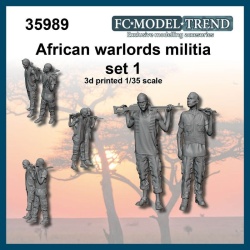 FC MODEL TREND 35989, African warlords militia, set 1 , 3d printed, 1/35