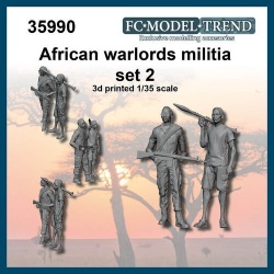 FC MODEL TREND 35990, African warlords militia, set 2 , 3d printed, 1/35