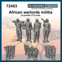 FC MODEL TREND 72453, African warlords militia, 3d printed , 1/72