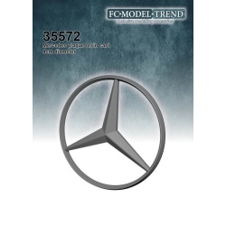 FC MODEL TREND 35572, Mercedes plaque, 4cm diameter resin cast, 1/35