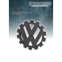 FC MODEL TREND 35575, Volkswagen plaque, 4cm diameter resin cast, 1/35