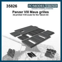 FC MODEL TREND 35826, Panzer VIII Maus grilles for Takom kits, 3d printed, 1/35