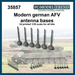 FC MODEL TREND 35857 , Modern German AFV antenna bases, 3d printed, 1/35