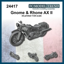 FC MODEL TREND 24417, Gnome & Rhone AX II, 3d printed , 1/24 Scale