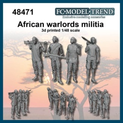 FC MODEL TREND 48471, African warlords militia, 1/48 Scale.