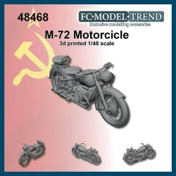 FC MODEL TREND 48468, Soviet motorcycle WWII M-72, 1/48 Scale.