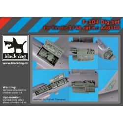 F-104 big set , cat.n.: A48108 for KINETIC , BLACK DOG, 1:48