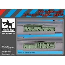 F-18 C electronic , cat.n.: A48110 for KINETIC , BLACK DOG, 1:48