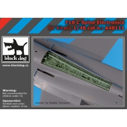 F-18 C spine electronic , cat.n.: A48111 for KINETIC , BLACK DOG, 1:48