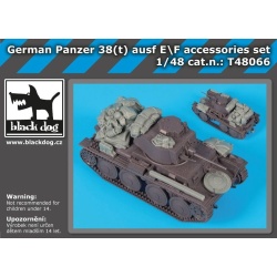 BLACK DOG T48066 , German Panzer 38t Ausf E/F accessories set , SCALE 1:48