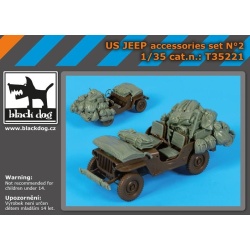 BLACK DOG T35221, US Jeep accessories set , SCALE 1:35