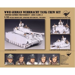 Valkyrie Miniature VM35001,WWII German Wehrmacht Tank Crew Set (Winter Clothes) (5 Figures),1:35