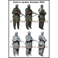 Evolution Miniatures 35222, WWII GERMAN SOLDIER 1939-1943, (1Figure), SCALE 1:35
