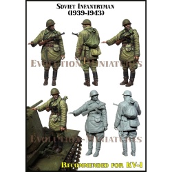 Evolution Miniatures 35218, WWII SOVIET INFANTRYMAN (1939-1943), RECOMMENDED FOR KV-1 TANK(1Figure), SCALE 1:35