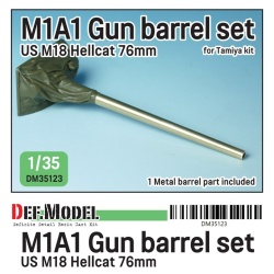DEF. MODEL, DM35123,US M18 TD M1A1 Gun barrel set for Tamiya kit,1:35