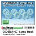 US G506(G7107) Cargo Truck wheel set- General type , DEF Model DW30059, 1/35