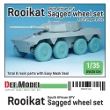 South African AFV Rooikat Sagged Wheel set (for Trumpeter 1/35), DEF Model DW35134, 1/35