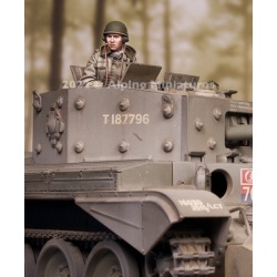 ALPINE MINIATURES 35298, British Tank Commander SET (2 FIGURES), SCALE 1:35