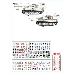Star Decals 72-A1097, Tiger I. sPzAbt 503 SET 1. Initial / Early / Mid production Tigers.1943, 1/72