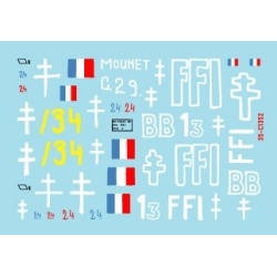 Star Decals, 35-C1352 DECAL FOR FFI NO 2. Re-captured Beute-Panzers, SCALE 1/35