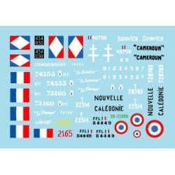 Star Decals, 35-C1350 DECAL FOR French Fighting Vehicles in Africa NO 3. SCALE 1/35