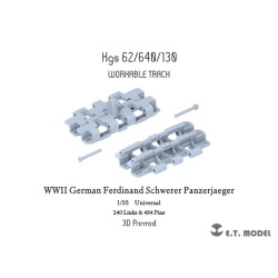 P35-010 WWII German Ferdinand Schwerer Panzerjaeger Workable Track(3D Printed), ETMODEL, 1/35