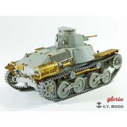 P35-015 IJA Type 95 “Ha-Go”Light Tank Workable Track (3D Printed), ETMODEL, 1/35