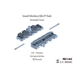 P35-024 Israeli Merkava Mk.IV Tank Workable Track(3D Printed), ETMODEL, 1/35