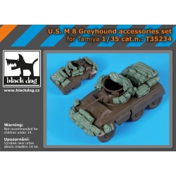 BLACK DOG, T35234 , U.S. M 8 Greyhound accessories set, SCALE 1:35